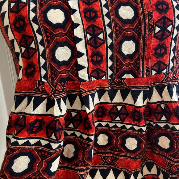 H&M Boho Red, Cream & Black Tank Top Women’s Size Small - Picture 5 of 5